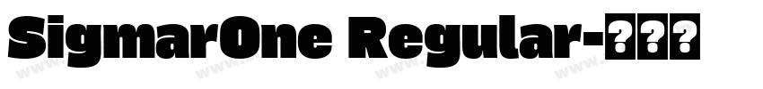 SigmarOne Regular字体转换